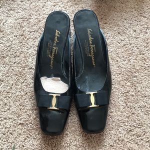 Salvatore Ferragamo Open Back Heeled Shoe